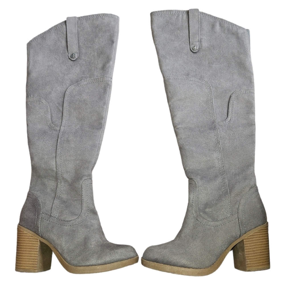 SO Zandra Tall Shaft Mini Heel Boots